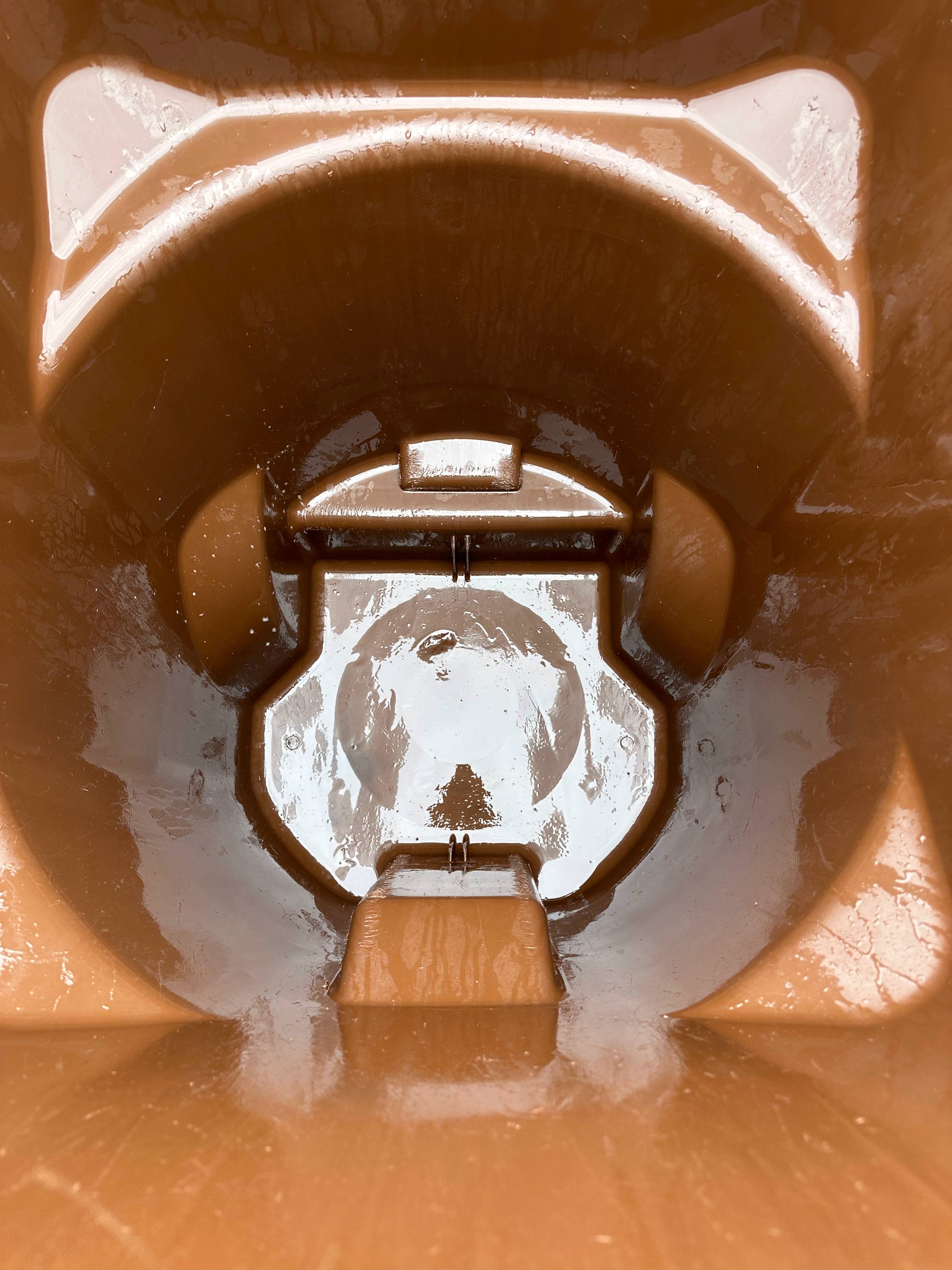 Clean trash bin after Keep Bin Clean hot pressure wash